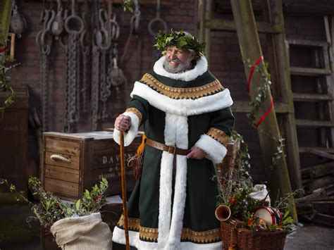 father christmas green costume